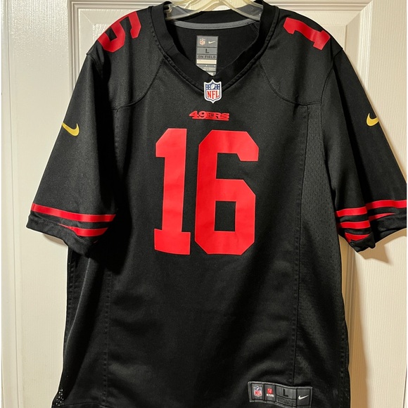 🖤 Nike Black 49ers Montana Jersey #16 L 🖤 - Picture 2 of 10